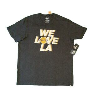NWT Los Angeles Lakers We Love LA 47 Brand Tri Blend Shirt Mens XXL
